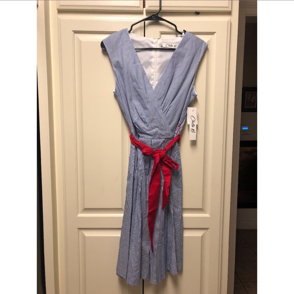 Seersucker Summer Dress
